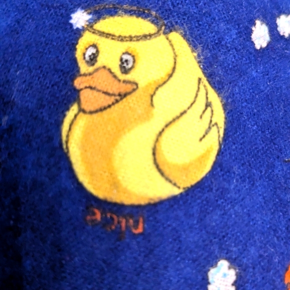 ❤️ Ducks Naughty Nice 2 PCE Boys Pajama Set Sz 6 - Picture 4 of 6